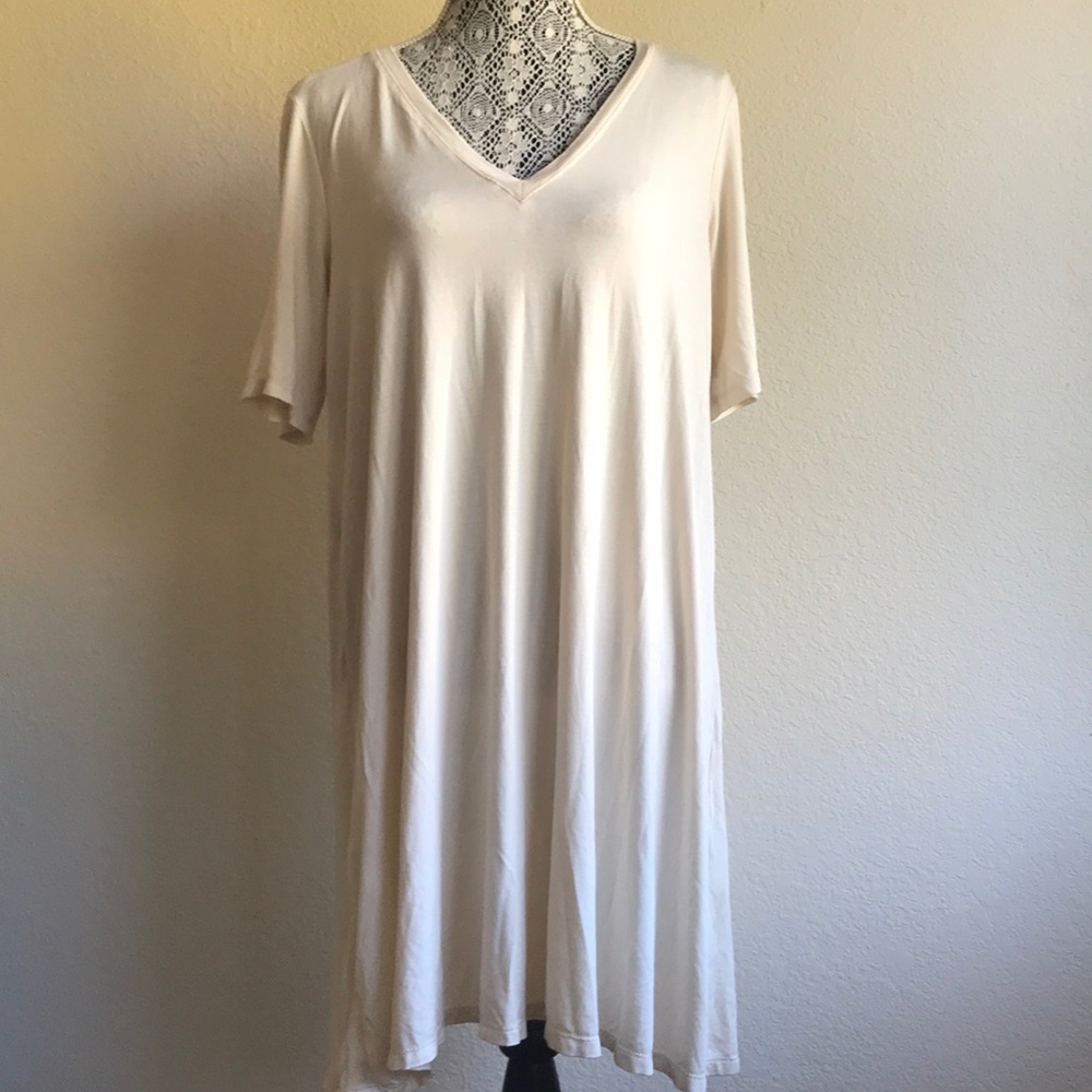 T shirt dress Suki + Solaine v neck t-shirt dress modal super soft size small